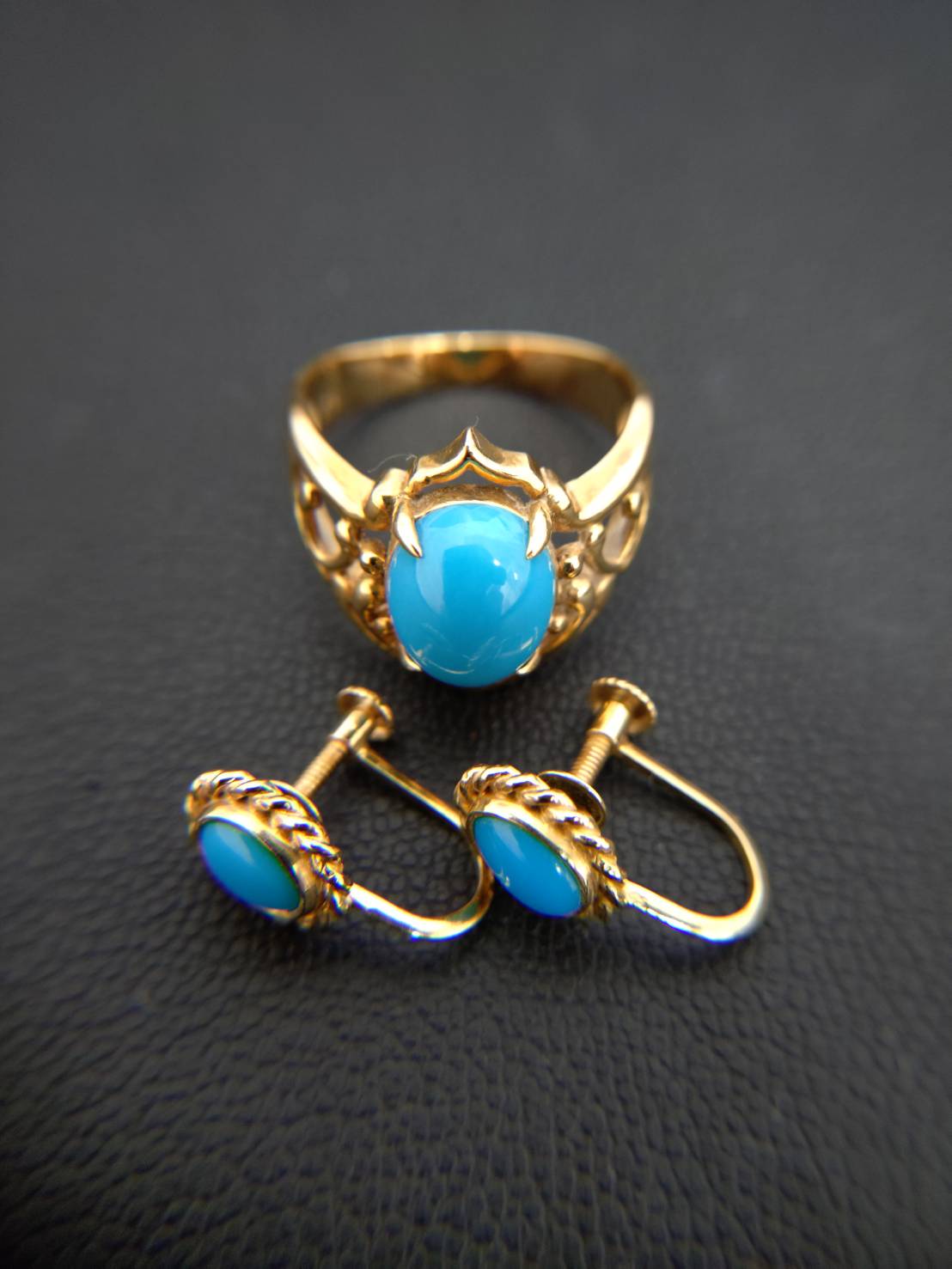 K18ターコイズリング・イヤリング 買取いたしました！！ | 銀座屋