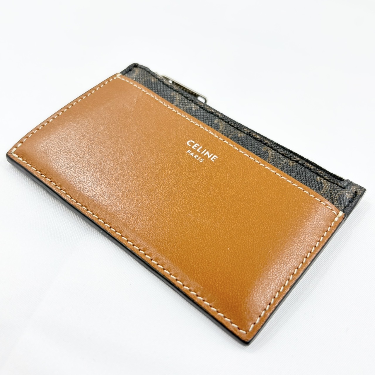 CELINE（セリーヌ）ジップ付きカードホルダー トリオンフ