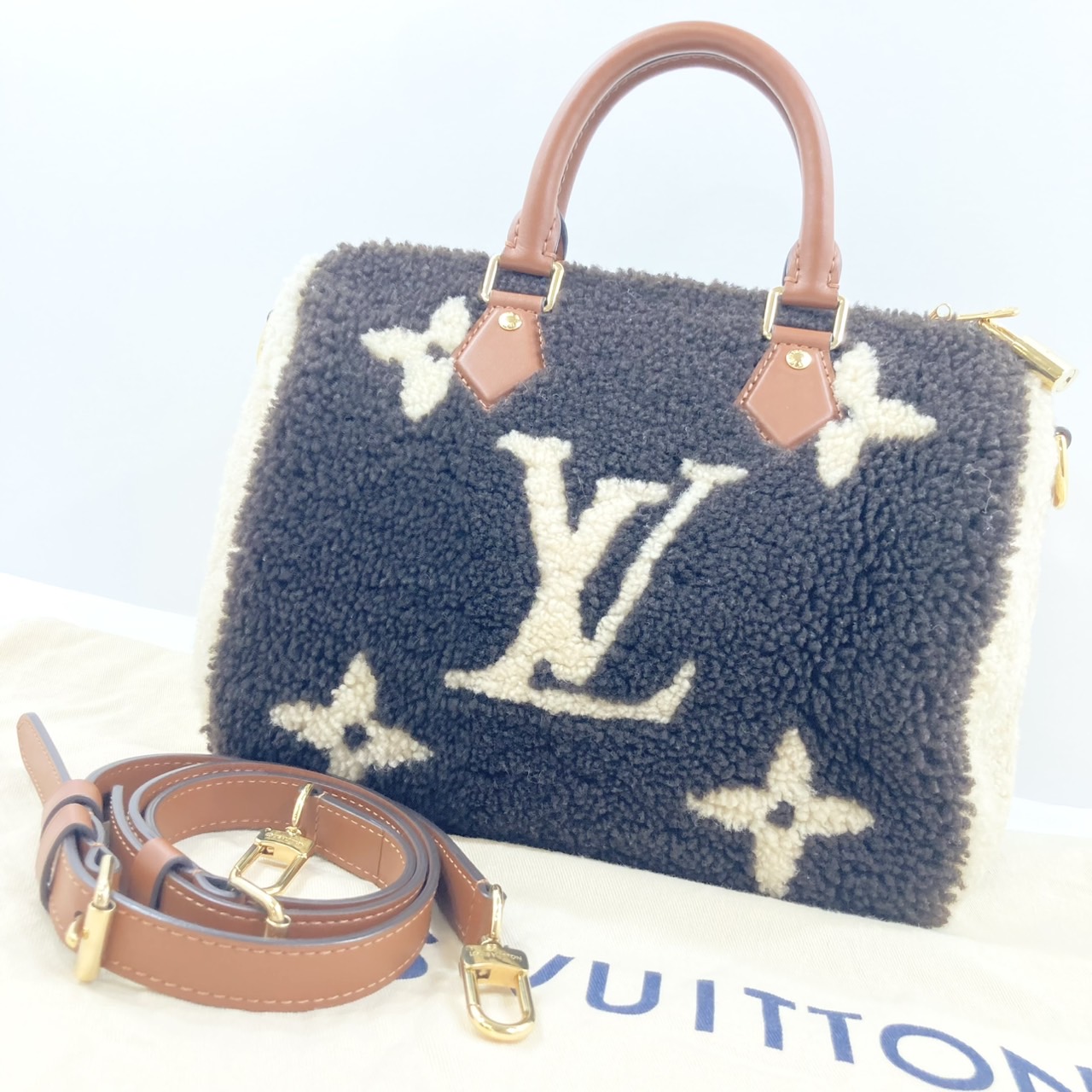 Louis Vuitton ルイヴィトン モノグラム テディ スピーディ25 バンド  