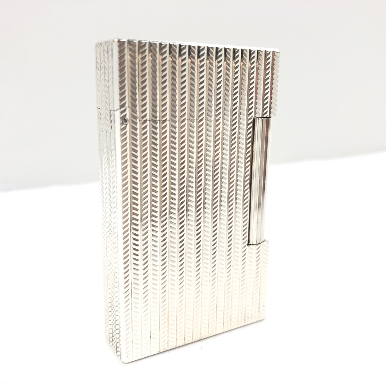 S.T.DuPont デュポン ライン2 シルバーカラー ヘリンボーン柄 | 銀座屋