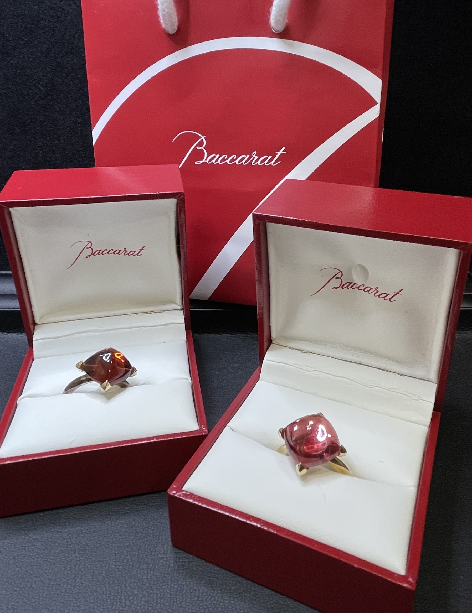 大幅値下げしました！Baccarat バカラ クリスタル リング 赤 指輪 銀座屋 水巻店】Baccarat（バカラ）リングをお買い取りました。 | 銀座屋