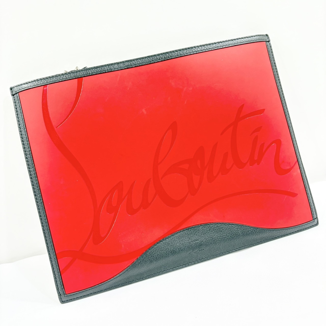 クリスチャン ルブタン ピフポーチ カーフスキン セカンドバッグ