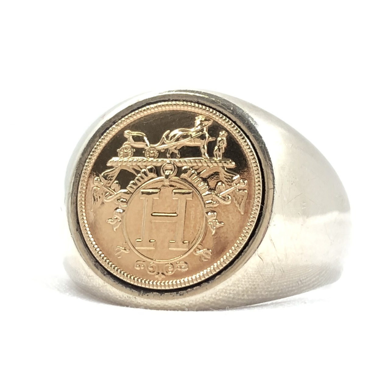 Hermès エルメス EXLIBRIS RING エクスリブリス リング シュヴァリエ