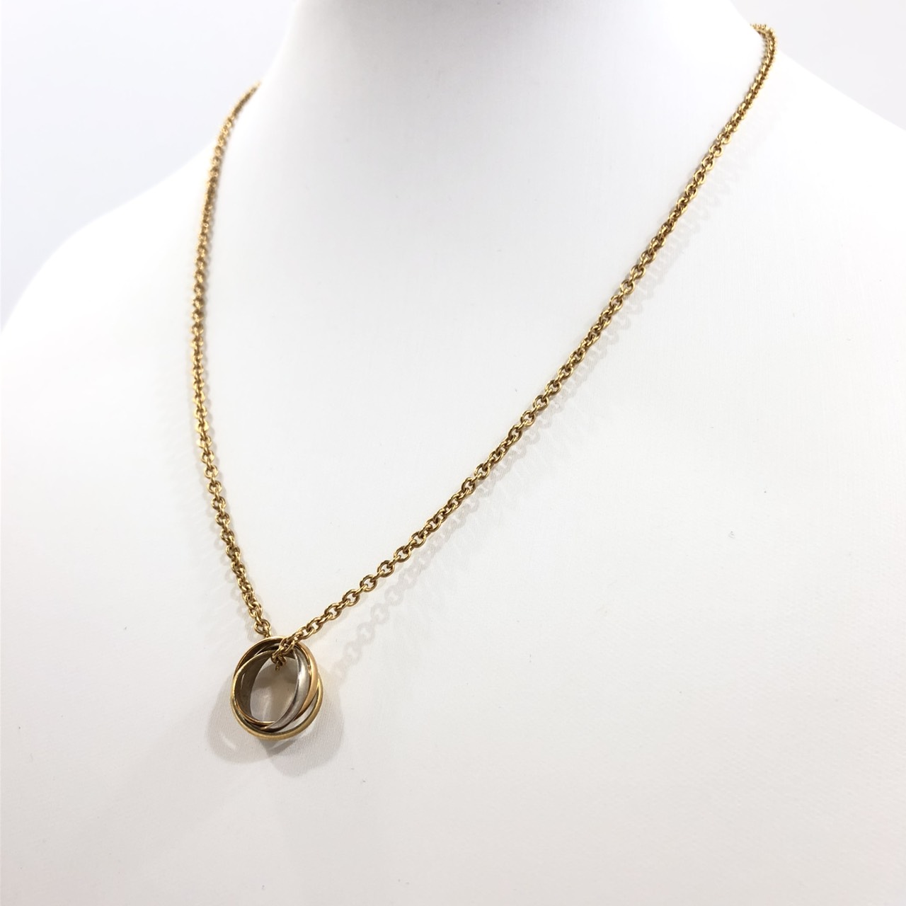 Cartier カルティエ ベビートリニティ ゴールド ネックレス K18 Cartier カルティエ ベビートリニティ ゴールド ネックレス K18