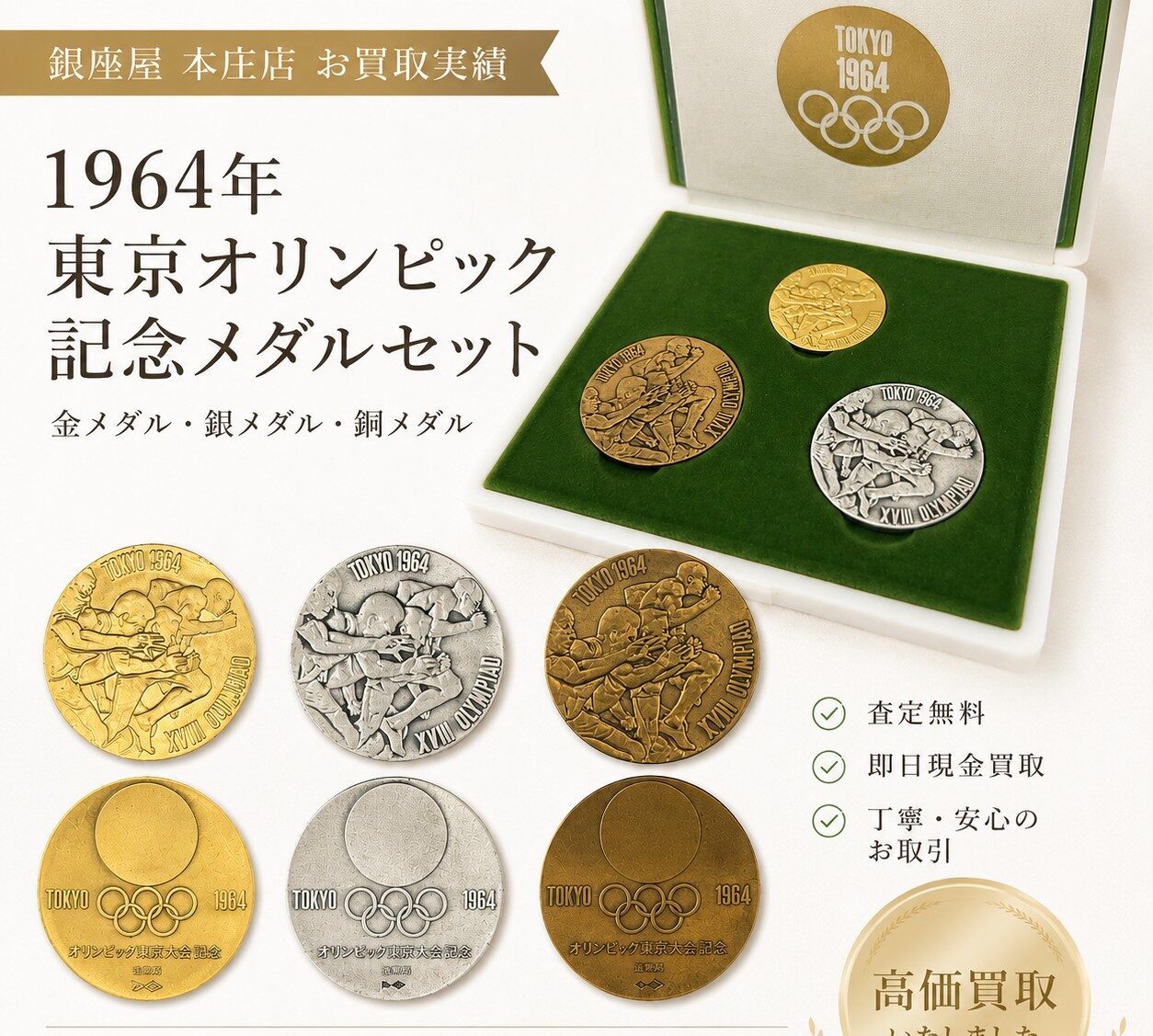 東京オリンピック記念金メダル アーカイブ | 銀座屋