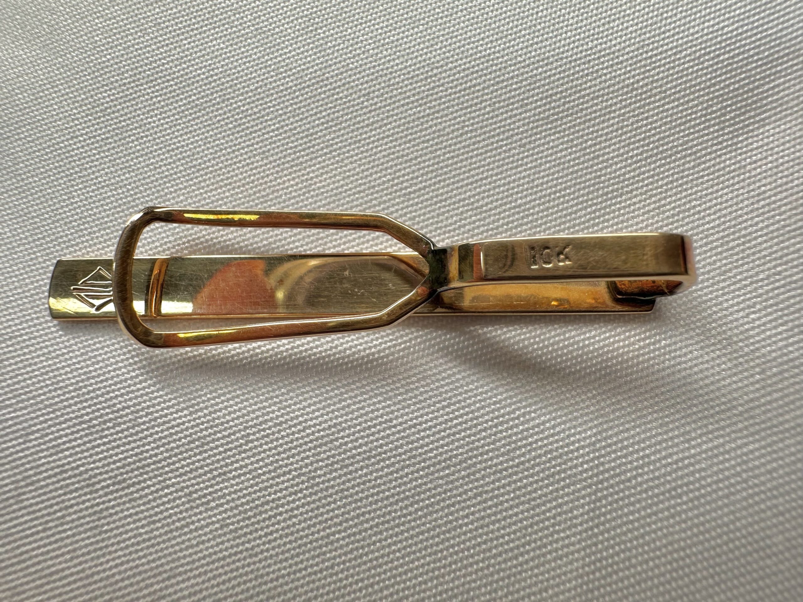 キ*コ様 K10　10金　ネクタイピン　8g　金製品　金細工　カフスボタン 北九州市八幡東区でK10タイピン買取✨】使わなくなったネクタイピンや