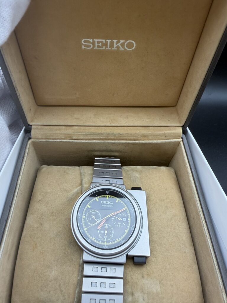 高田馬場 SEIKO クロノグラフ 腕時計 箱付き買取