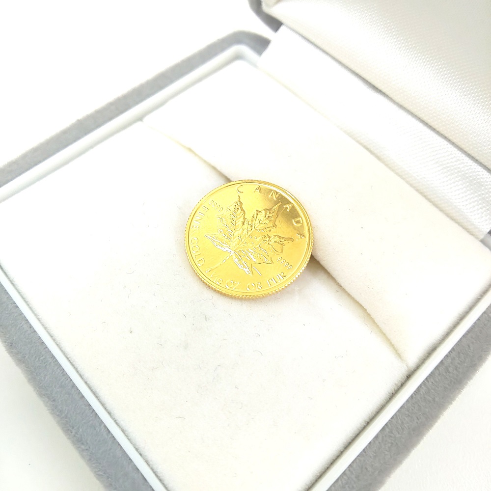 K24(24金）KANADA FINE GOLD 1/10ozコイン、お買取り致しました。 写真1