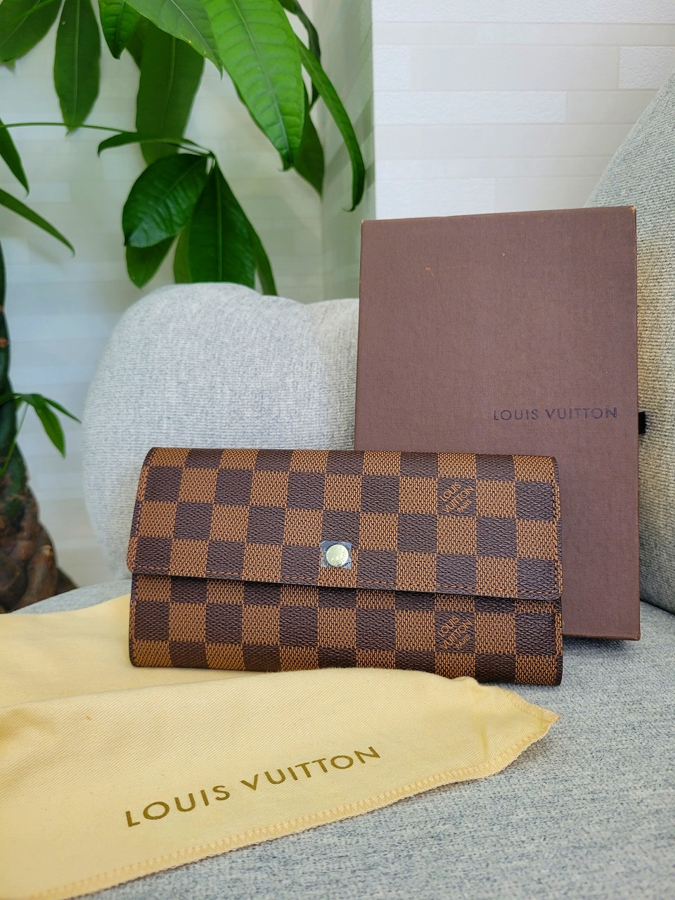 Louis Vuitton ルイヴィトン ダミエ 長財布 お買取り致しました！ 写真1