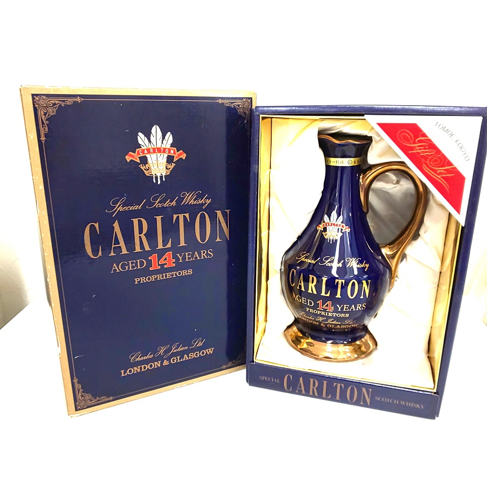 ◇注目! カールトン 14年 青陶器 750ml 43% スコッチ 掘り出し物 古酒 カールトン 14年 青陶器 750ml