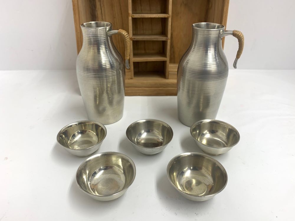 錫半 錫製 徳利 とっくり お猪口 おちょこ 酒器 セット お買取り致し
